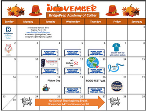 ✨November 2025 Activity Calendar ✨